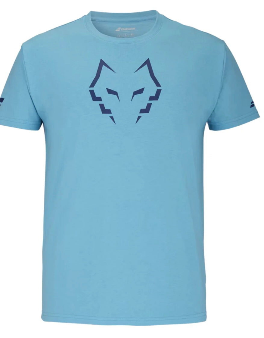 2024 Babolat Lebron Cotton T-Shirt – Turquoise – Comfort & Style