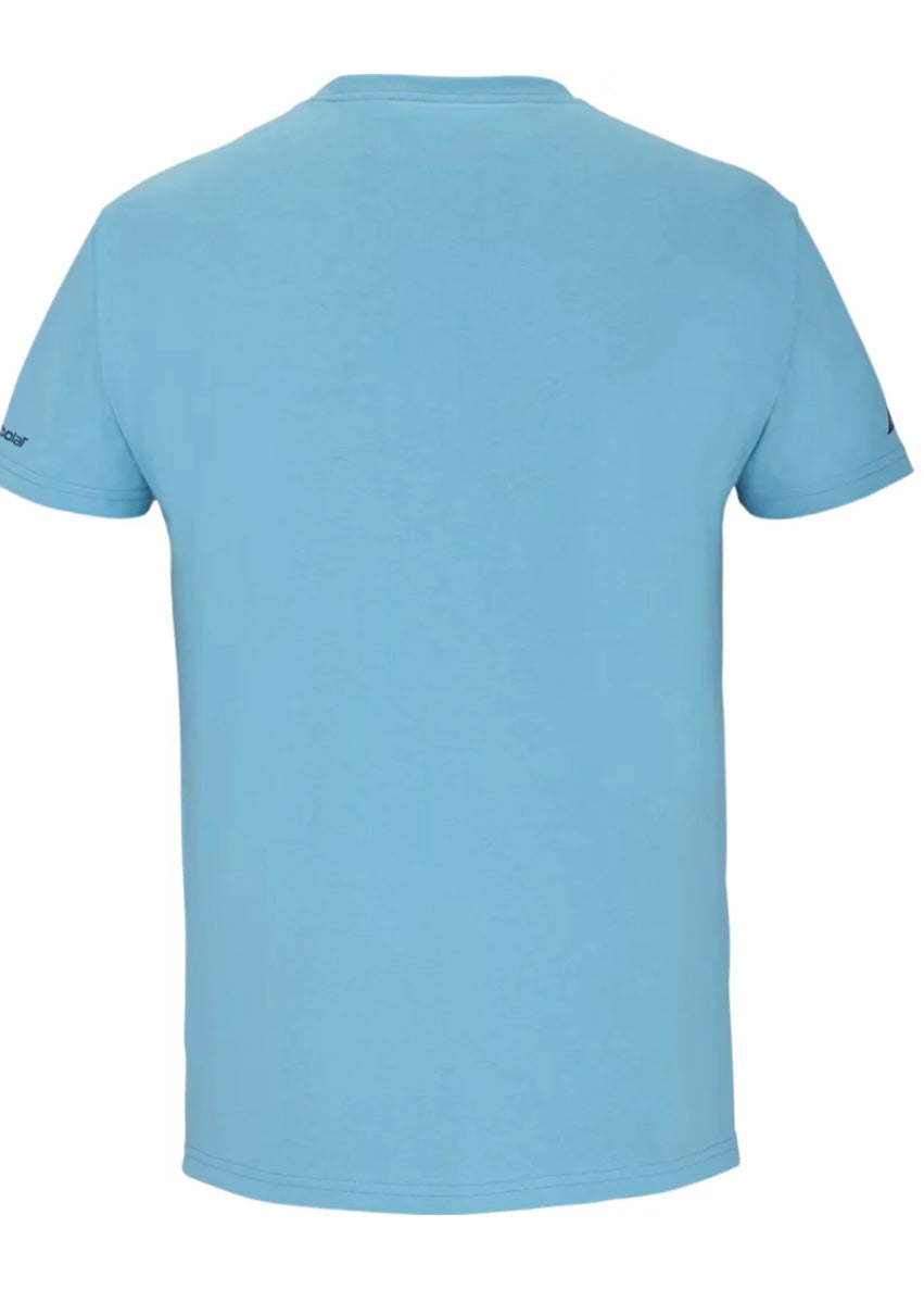 2024 Babolat Lebron Cotton T-Shirt – Turquoise – Comfort & Style