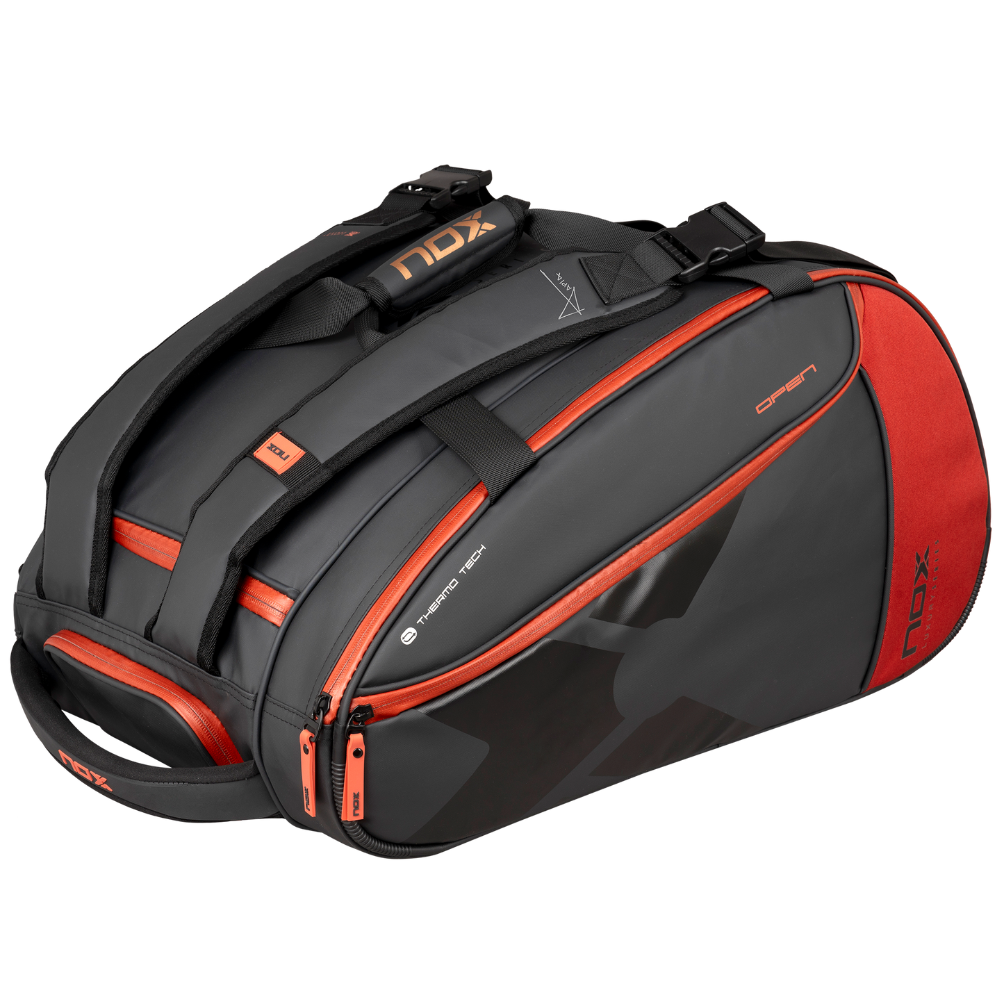 2025 Nox Open Series Black/Red L Bag – Premium Storage & Performance Design