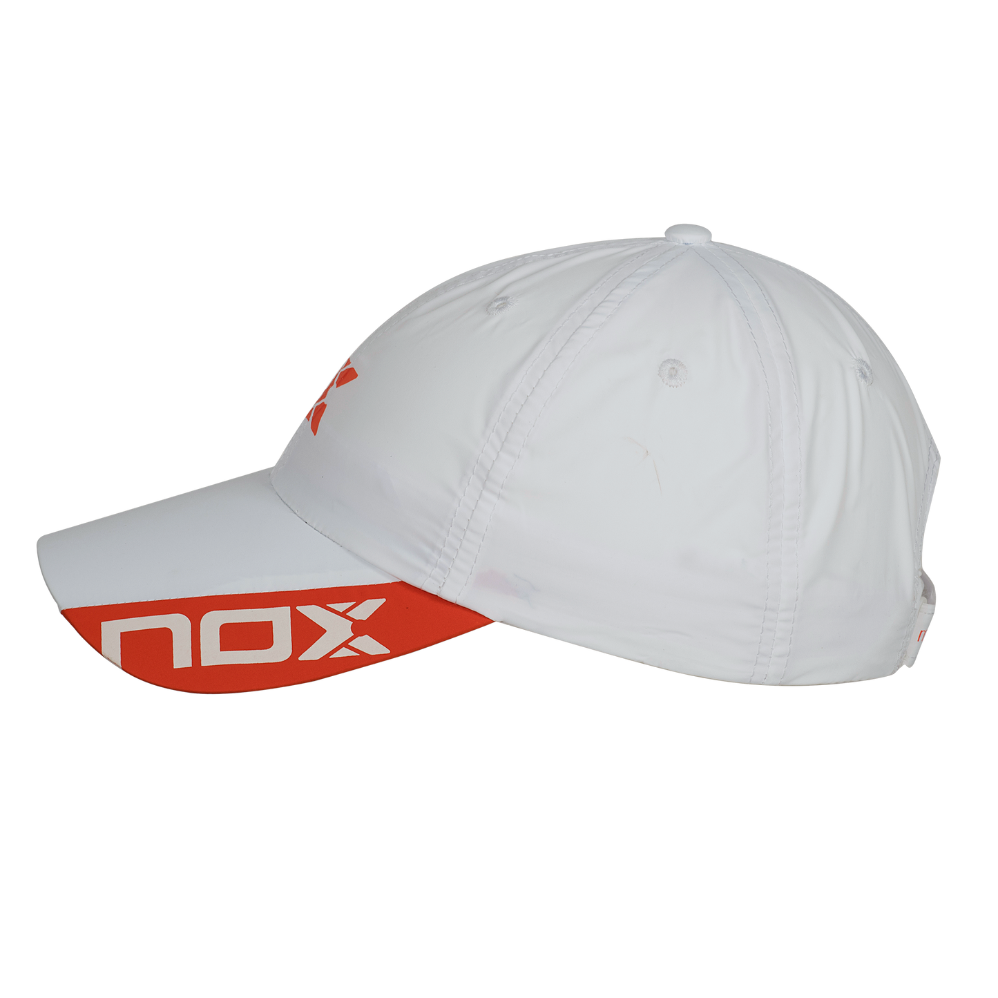 2024 Nox White/Orange Cap – Stylish Comfort for Every Player