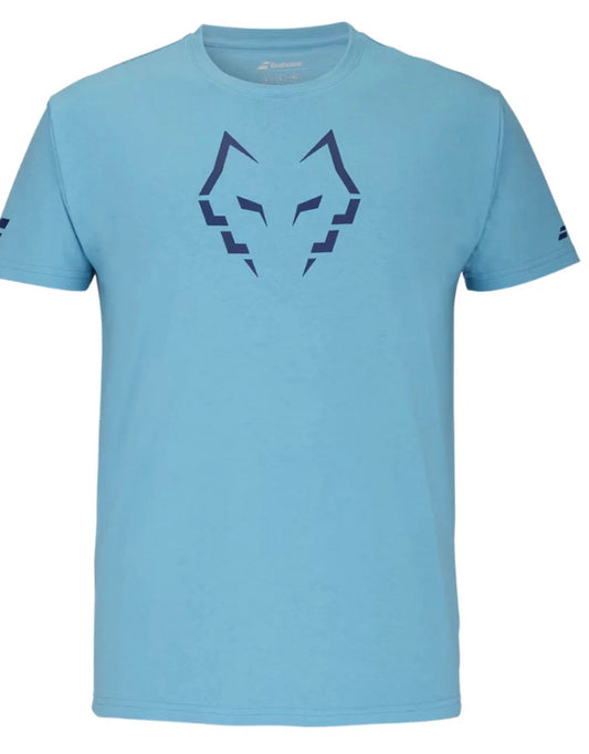 2024 Babolat Lebron Cotton T-Shirt – Turquoise – Comfort & Style