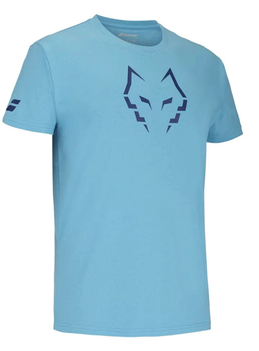 2024 Babolat Lebron Cotton T-Shirt – Turquoise – Comfort & Style