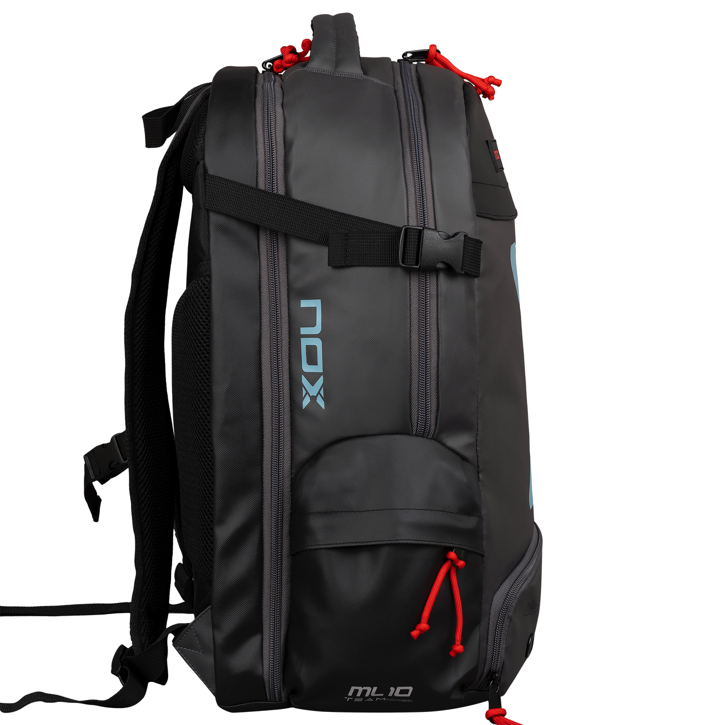 2025 Nox ML10 Black/Red Backpack – Power, Style & Functionality