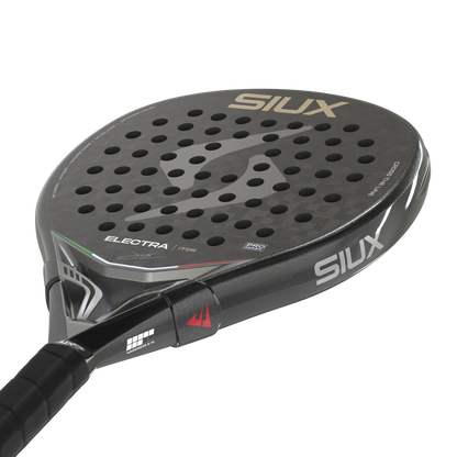 Siux Electra Pro IT26 2026 padel racket – detail view (black)